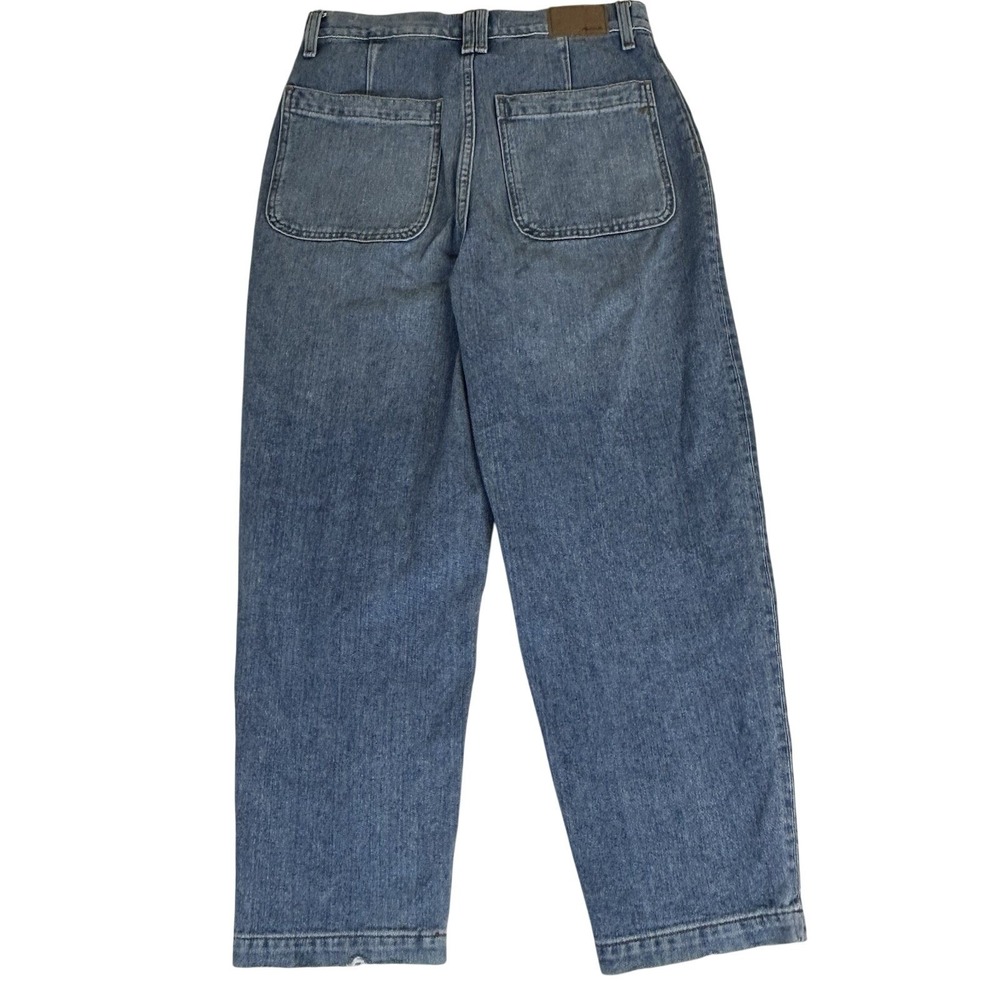 Madewell Balloon Jeans High Rise Cropped Greene Wash Workwear Edition Size‎ 28 - Picture 8 of 12